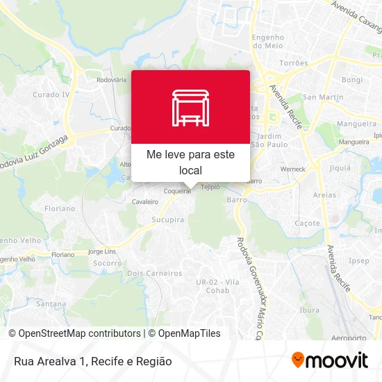 Rua Arealva 1 mapa
