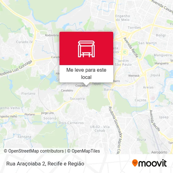 Rua Araçoiaba 2 mapa