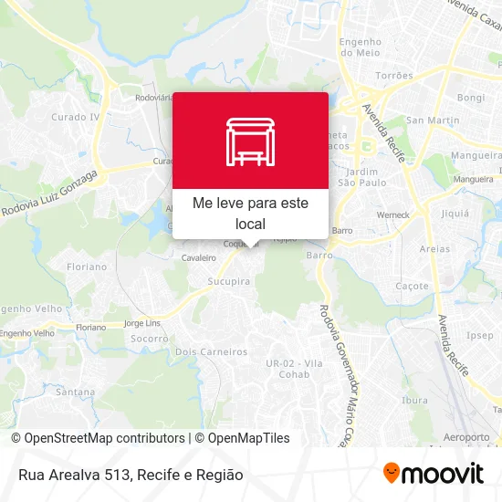 Rua Arealva 513 mapa