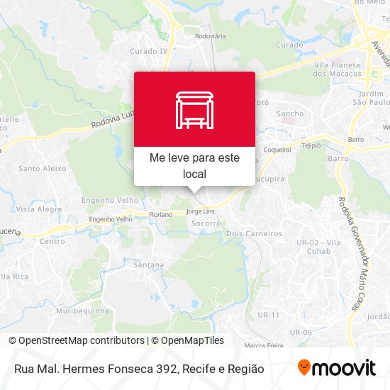 Rua Mal. Hermes Fonseca 392 mapa