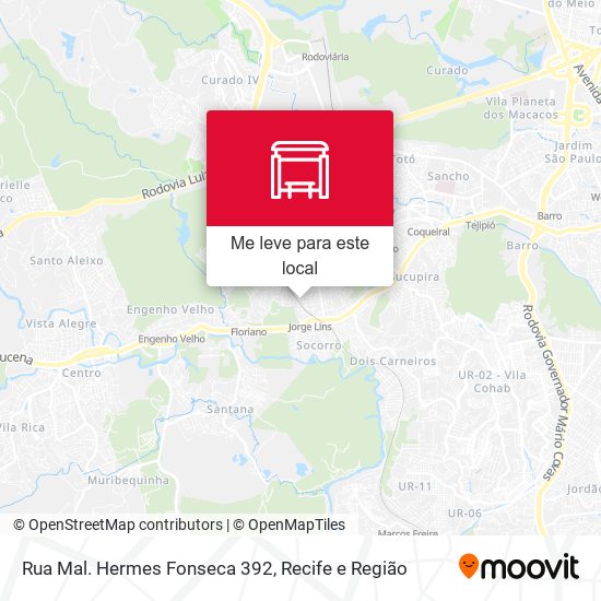 Rua Mal. Hermes Fonseca 392 mapa