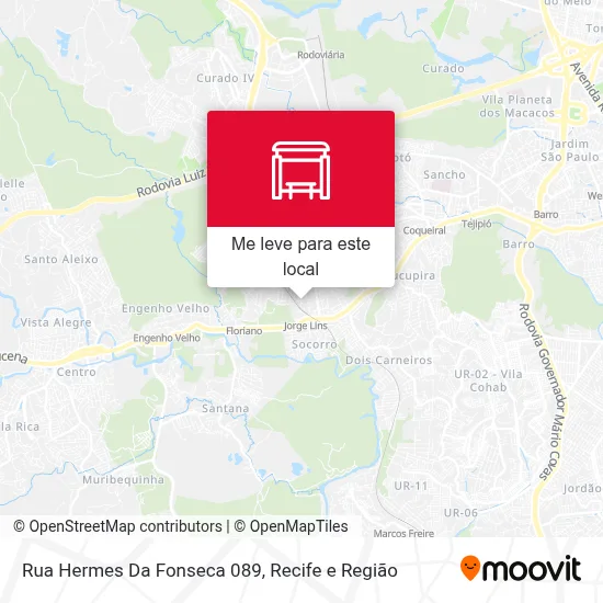 Rua Hermes Da Fonseca 089 mapa