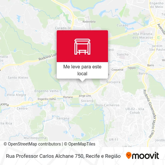 Rua Professor Carlos Alchane 750 mapa