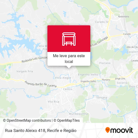 Rua Santo Aleixo 418 mapa
