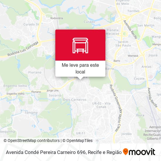 Avenida Condé Pereira Carneiro 696 mapa