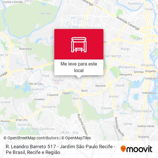 R. Leandro Barreto 517 - Jardim São Paulo Recife - Pe Brasil mapa