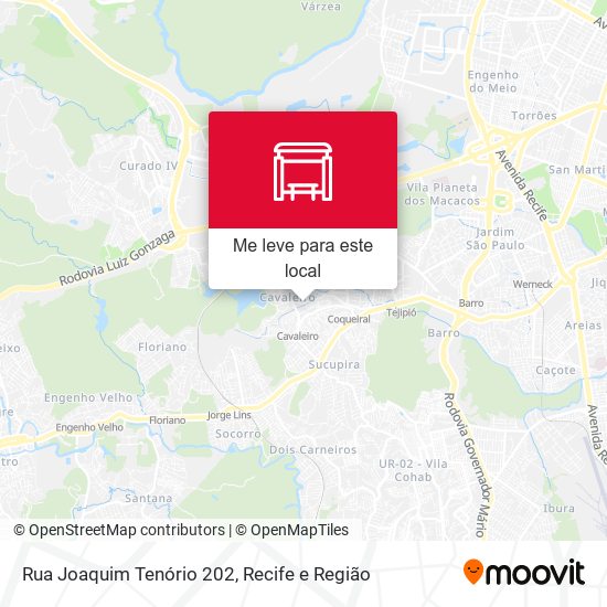 Rua Joaquim Tenório 202 mapa