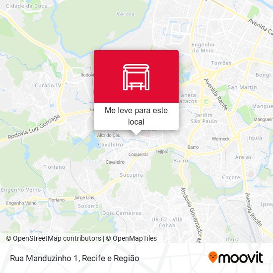 Rua Manduzinho 1 mapa