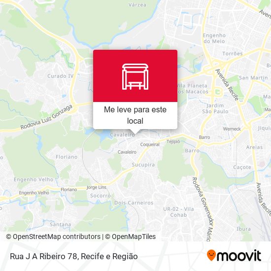 Rua J A Ribeiro 78 mapa