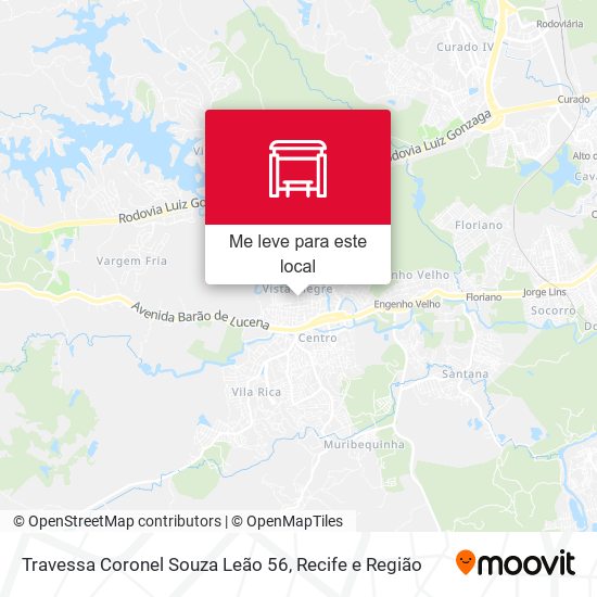 Travessa Coronel Souza Leão 56 mapa