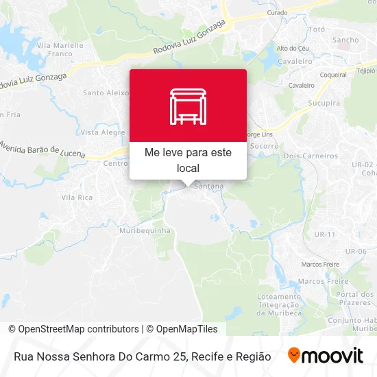 Rua Nossa Senhora Do Carmo 25 mapa