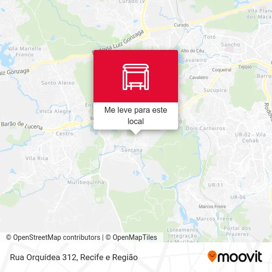 Rua Orquídea 312 mapa