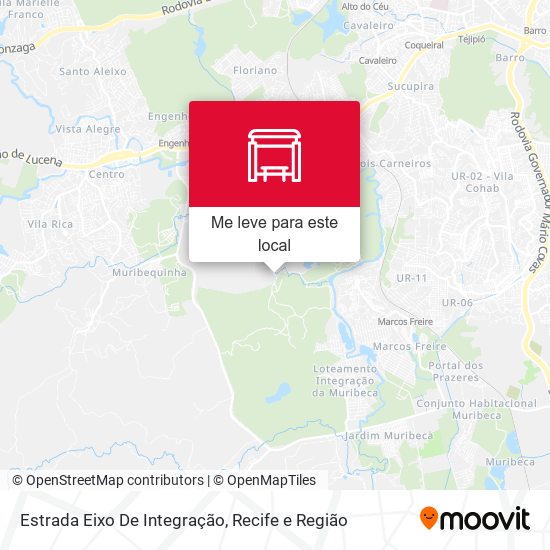 Estrada Eixo De Integração mapa