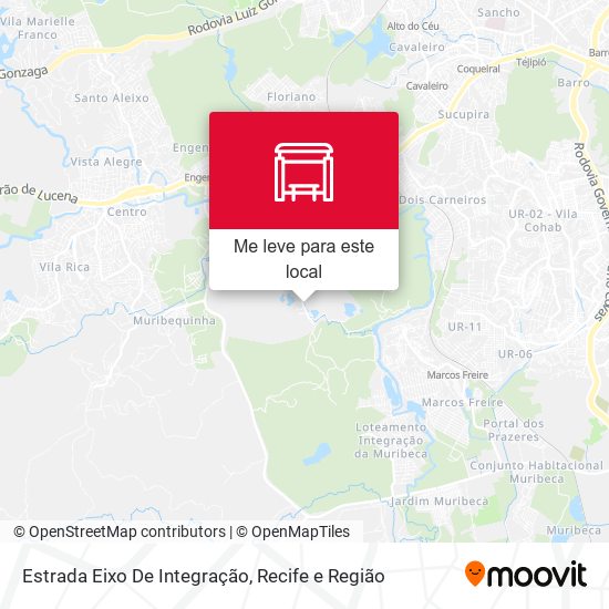 Estrada Eixo De Integração mapa
