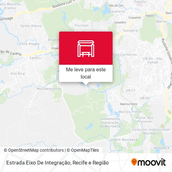 Estrada Eixo De Integração mapa
