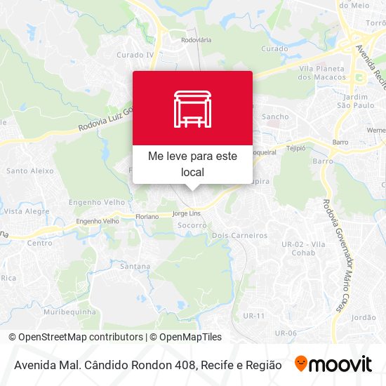 Avenida Mal. Cândido Rondon 408 mapa