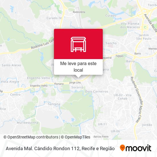 Avenida Mal. Cândido Rondon 112 mapa