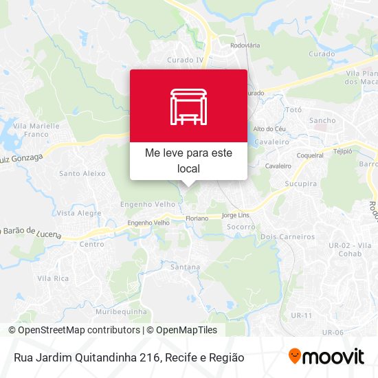 Rua Jardim Quitandinha 216 mapa