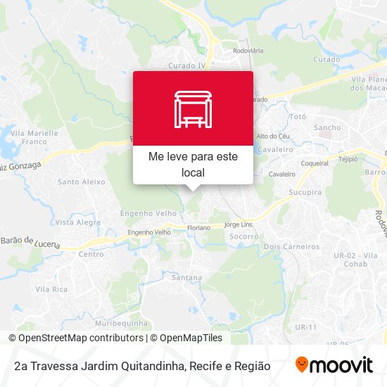 2a Travessa Jardim Quitandinha mapa