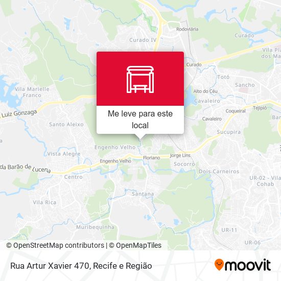 Rua Artur Xavier 470 mapa