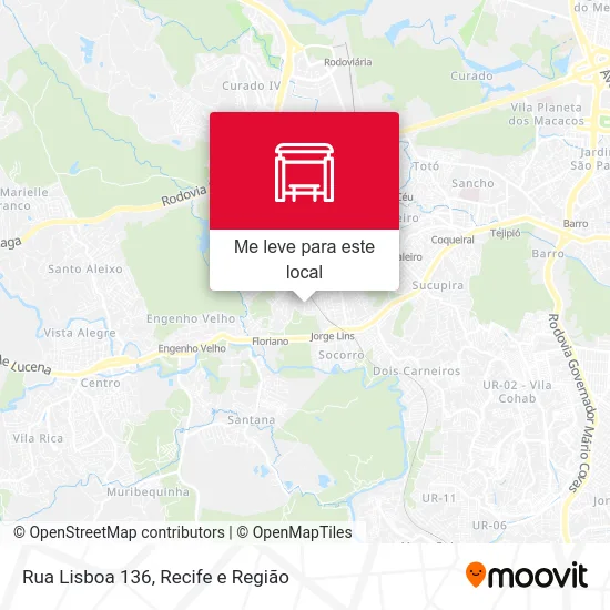 Rua Lisboa 136 mapa