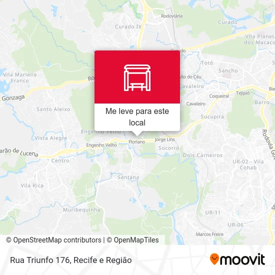Rua Triunfo 176 mapa