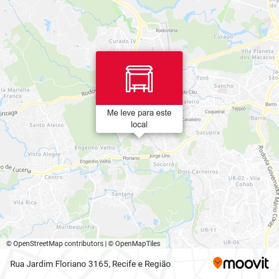 Rua Jardim Floriano 3165 mapa
