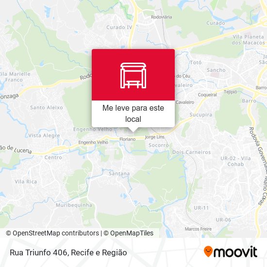 Rua Triunfo 406 mapa