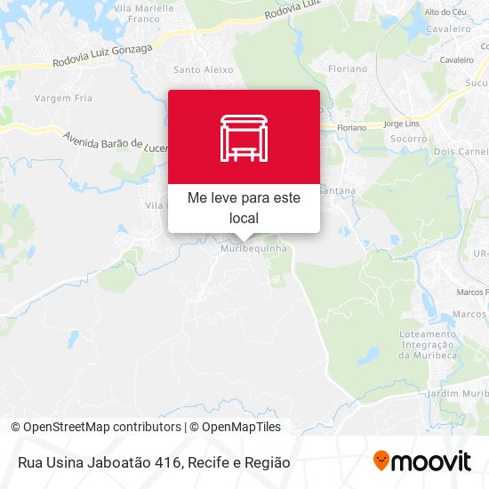 Rua Usina Jaboatão 416 mapa