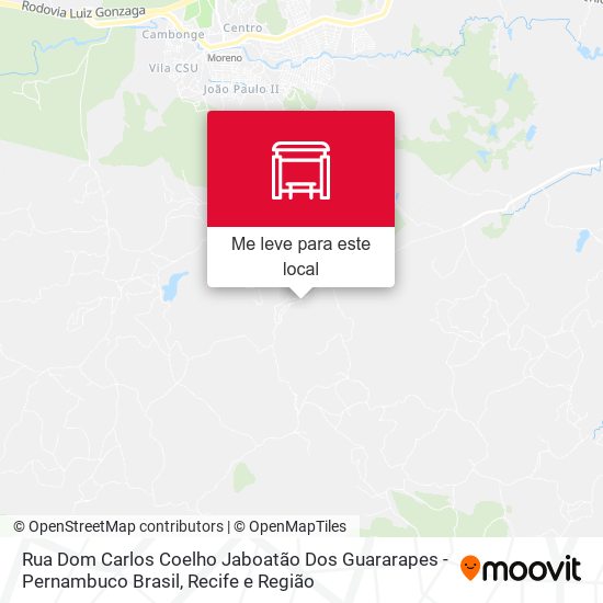 Rua Dom Carlos Coelho Jaboatão Dos Guararapes - Pernambuco Brasil mapa