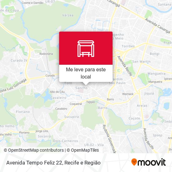 Avenida Tempo Feliz 22 mapa
