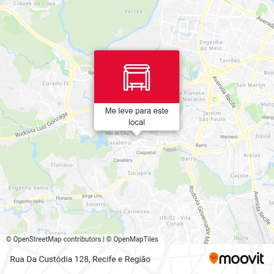 Rua Da Custódia 128 mapa