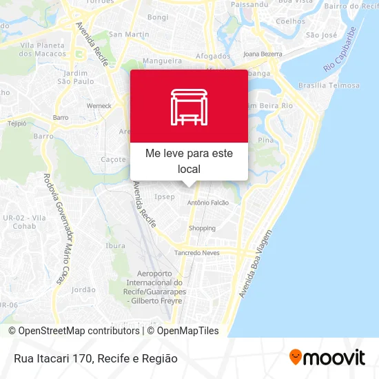 Rua Itacari 170 mapa