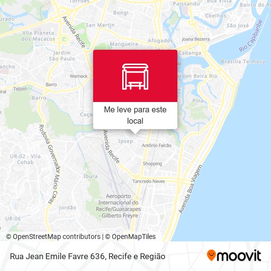 Rua Jean Emile Favre 636 mapa