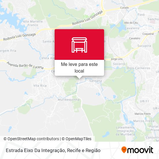 Estrada Eixo Da Integração mapa