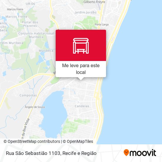 Rua São Sebastião 1103 mapa