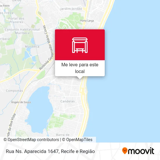 Rua Ns. Aparecida 1647 mapa