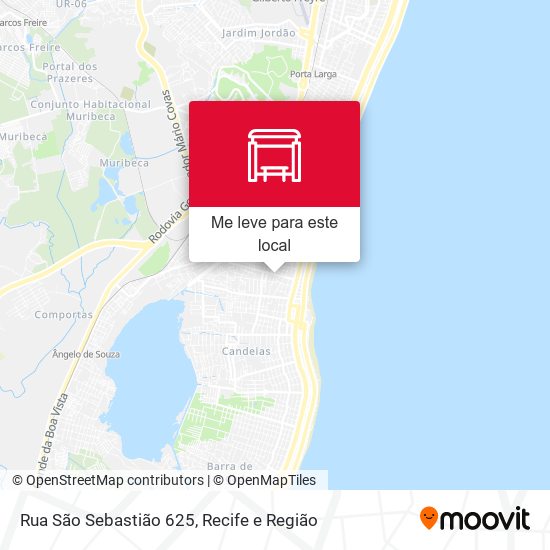 Rua São Sebastião 625 mapa
