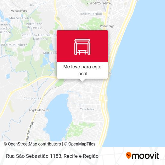 Rua São Sebastião 1183 mapa