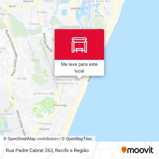 Rua Padre Cabral 263 mapa