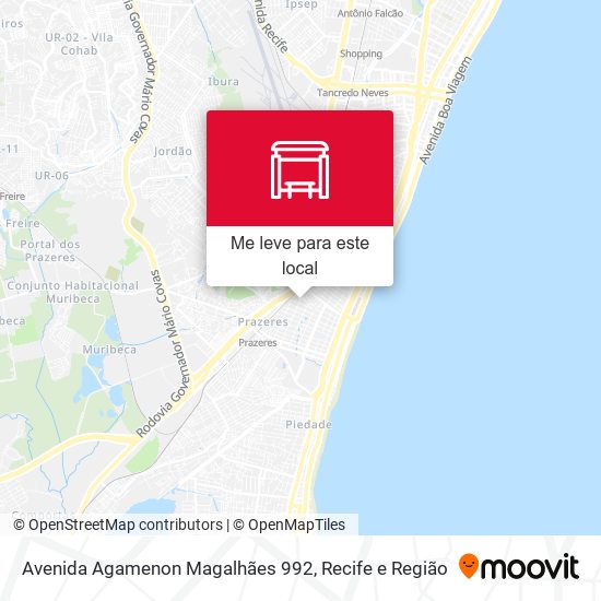 Avenida Agamenon Magalhães 992 mapa