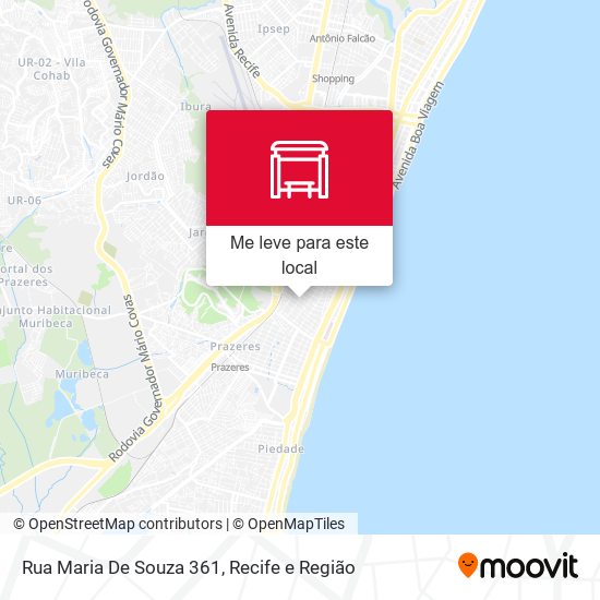 Rua Maria De Souza 361 mapa
