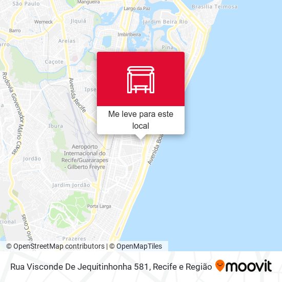 Rua Visconde De Jequitinhonha 581 mapa