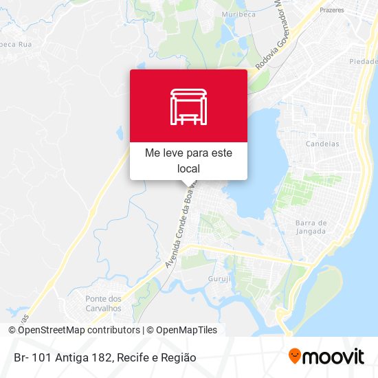 Br- 101 Antiga 182 mapa