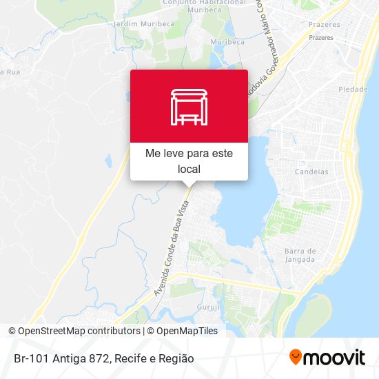 Br-101 Antiga 872 mapa