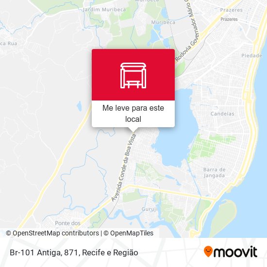 Br-101 Antiga, 871 mapa