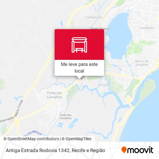 Antiga Estrada Rodovia 1342 mapa