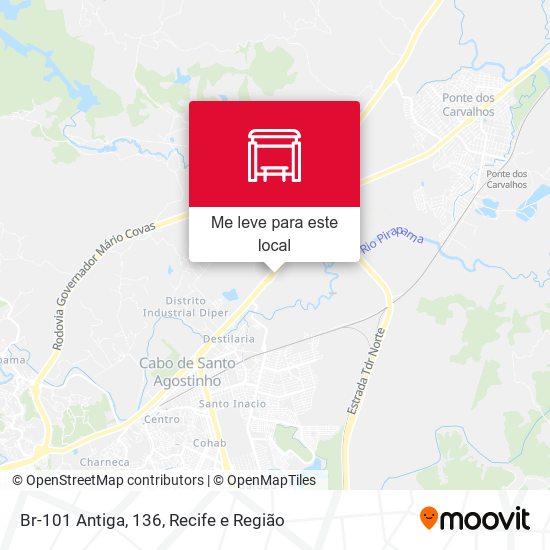 Br-101 Antiga, 136 mapa