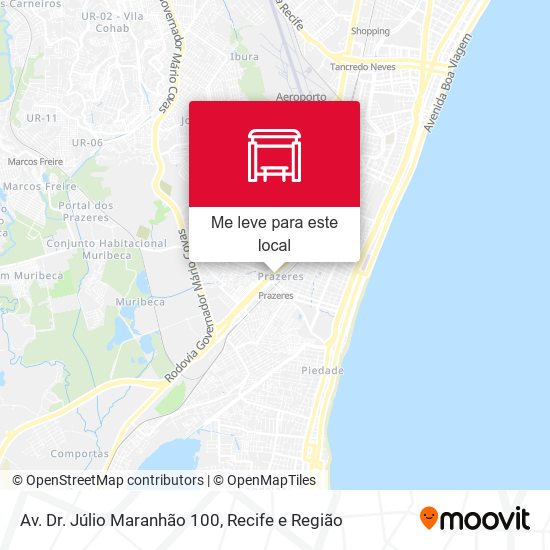Av. Dr. Júlio Maranhão 100 mapa
