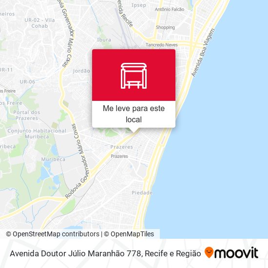 Avenida Doutor Júlio Maranhão 778 mapa